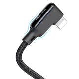 Maxbell 1.8m Type-C Fully Compatible Fast Charge Data Cable Spring Wire Black