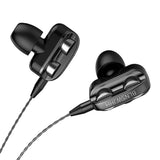 Max Maxb Single Speaker 1.2M Wired 3.5MM Earphone Earbuds HiFi Stereo Headset Black