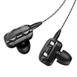 Max Maxb Single Speaker 1.2M Wired 3.5MM Earphone Earbuds HiFi Stereo Headset Black