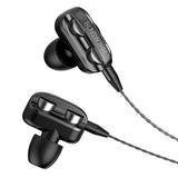Max Maxb Single Speaker 1.2M Wired 3.5MM Earphone Earbuds HiFi Stereo Headset Black