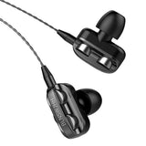 Max Maxb Single Speaker 1.2M Wired 3.5MM Earphone Earbuds HiFi Stereo Headset Black