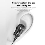 Max Maxb Single Speaker 1.2M Wired 3.5MM Earphone Earbuds HiFi Stereo Headset Black