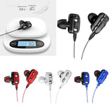 Max Maxb Single Speaker 1.2M Wired 3.5MM Earphone Earbuds HiFi Stereo Headset Black
