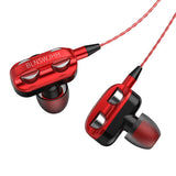 Max Maxb Single Speaker 1.2M Wired 3.5MM Earphone Earbuds HiFi Stereo Headset Red