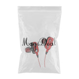 Max Maxb Single Speaker 1.2M Wired 3.5MM Earphone Earbuds HiFi Stereo Headset Red