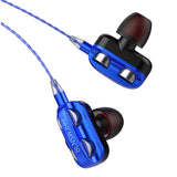 Max Maxb Single Speaker 1.2M Wired 3.5MM Earphone Earbuds HiFi Stereo Headset Blue