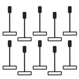 Maxbell 10Pcs Dustproof Plug Case Anti-Friction for Garmin fenix5x / 6x  Black