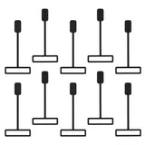 Maxbell 10Pcs Dustproof Plug Case Anti-Friction for Garmin fenix5x / 6x  Black