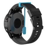 Maxbell 10Pcs Dustproof Plug Case Anti-Friction for Garmin fenix5x / 6x  Light Blue