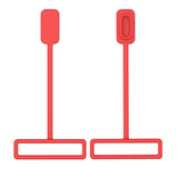 Maxbell 10Pcs Dustproof Plug Case Anti-Friction for Garmin fenix5x / 6x  Red