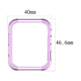 Maxbell New Soft Smart Watch Case Housing Frame Protector For Xiaomi Clear Purple