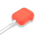 Maxbell Bluetooth Earphone Silica gel Dust Proof Cover For Airpods1  2 Red
