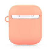 Maxbell Bluetooth Earphone Silica gel Dust Proof Cover For Airpods1  2 Red apricot