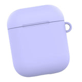 Maxbell Bluetooth Earphone Silica gel Dust Proof Cover For Airpods1  2 Purple