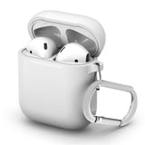 Maxbell Earphone 3D Protctive Case for Apple Airpods Soft Silicone Cover White