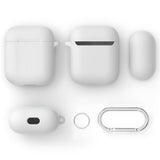Maxbell Earphone 3D Protctive Case for Apple Airpods Soft Silicone Cover White