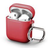 Maxbell Earphone 3D Protctive Case for Apple Airpods Soft Silicone Cover Red