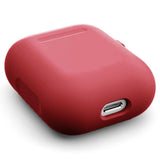 Maxbell Earphone 3D Protctive Case for Apple Airpods Soft Silicone Cover Red