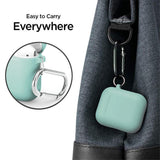 Maxbell Earphone 3D Protctive Case for Apple Airpods Soft Silicone Cover Green