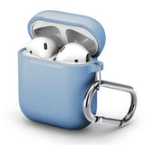 Maxbell Earphone 3D Protctive Case for Apple Airpods Soft Silicone Cover Light Blue