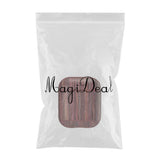 Maxbell For Airpods Painted Sheepskin Earphone Leather Protective Cover Dark Brown