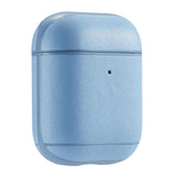 Maxbell Protective Leather Case Cover - Anti Lost Skin Case for Airpods Sky Blue