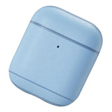 Maxbell Protective Leather Case Cover - Anti Lost Skin Case for Airpods Sky Blue