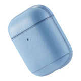 Maxbell Protective Leather Case Cover - Anti Lost Skin Case for Airpods Sky Blue