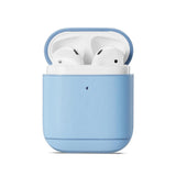 Maxbell Protective Leather Case Cover - Anti Lost Skin Case for Airpods Sky Blue