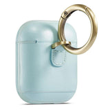 Maxbell Protective Leather Case Cover - Anti Lost Skin Case for Airpods Green