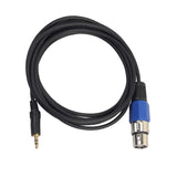 Maxbell Male 3.5mm to XLR Audio Male/Female Cable for HDTV Male to XLR Female 5m