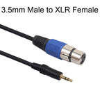 Maxbell Male 3.5mm to XLR Audio Male/Female Cable for HDTV Male to XLR Female 5m
