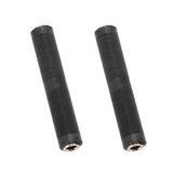 Maxbell 2x Mono RCA 6.35mm 1/4" Female Jack to Female Audio Coupler Adapter F/F Gold
