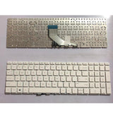 Maxbell White New Plastic US Laptop Keyboard Keypad for HP Home 15-da0000 15-da1000