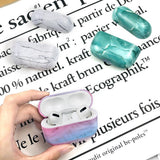 Maxbell Marble Protective CaseCover for Airpods Pro Wireless Bluetooth Headset S10