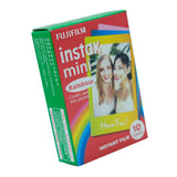 Maxbell 10Sheets Cartoon Rainbow Edge Film Photo Paper For Fujifilm Instax 7/8/9/10