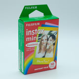 Maxbell 10Sheets Cartoon Rainbow Edge Film Photo Paper For Fujifilm Instax 7/8/9/10