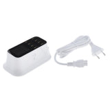Maxbell 8 Ports USB Charger LCD Display Hub for Laptop Tablets Phone Charging EU