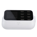 Maxbell 8 Ports USB Charger LCD Display Hub for Laptop Tablets Phone Charging EU