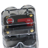 Maxbell CAR STEREO AUDIO CIRCUIT BREAKER FUSE INLINE FOR 12V DC CAR A/V SYSTEM 50A