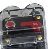 Maxbell CAR STEREO AUDIO CIRCUIT BREAKER FUSE INLINE FOR 12V DC CAR A/V SYSTEM 60A