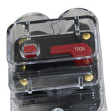 Maxbell CAR STEREO AUDIO CIRCUIT BREAKER FUSE INLINE FOR 12V DC CAR A/V SYSTEM 100A