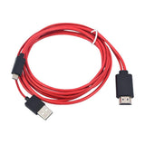 Maxbell Hight Quality Red Micro USB 2.0 To HDMI HD Cable Adapter For Samsung Android