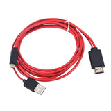 Maxbell Hight Quality Red Micro USB 2.0 To HDMI HD Cable Adapter For Samsung Android