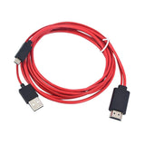 Maxbell Hight Quality Red Micro USB 2.0 To HDMI HD Cable Adapter For Samsung Android