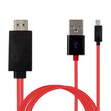 Maxbell Hight Quality Red Micro USB 2.0 To HDMI HD Cable Adapter For Samsung Android