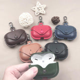 Maxbell Earphone Case PU Leather Protective Case Cover for Airpods Pro Deep Brown