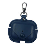 Maxbell Earphone Case PU Leather Protective Case Cover for Airpods Pro Deep Blue