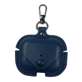 Maxbell Earphone Case PU Leather Protective Case Cover for Airpods Pro Deep Blue