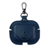 Maxbell Earphone Case PU Leather Protective Case Cover for Airpods Pro Deep Blue